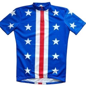 M Cycling Jersey Stars Stripes USA Patriotic